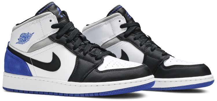 Air Jordan 1 Mid SE GS Royal Black Toe