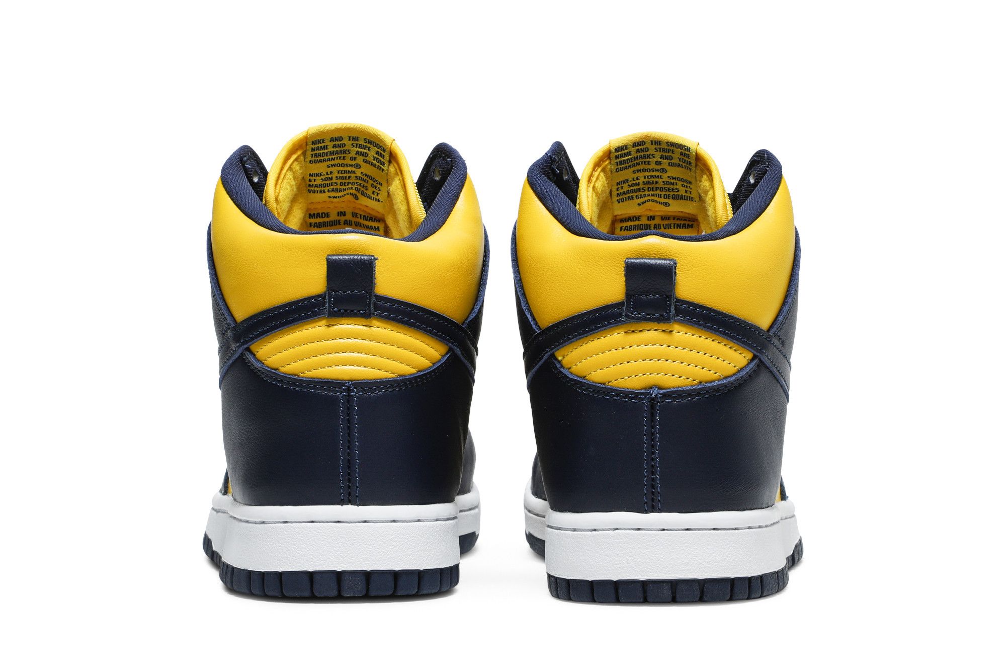 Nike Dunk High MICHIGAN Size 12 Mens Yellow Blue Sneakers | eBay