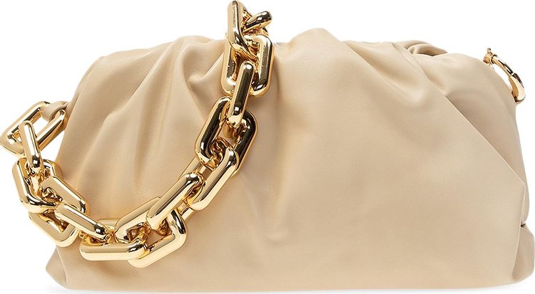 Bottega Veneta Beige Leather The Chain Pouch Clutch – Boutique LUC.S