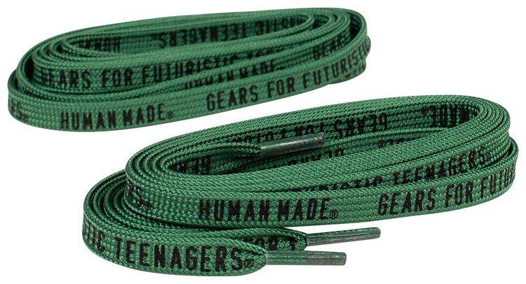 Human Made Gears For Futuristic Teenagers Shoelaces Green