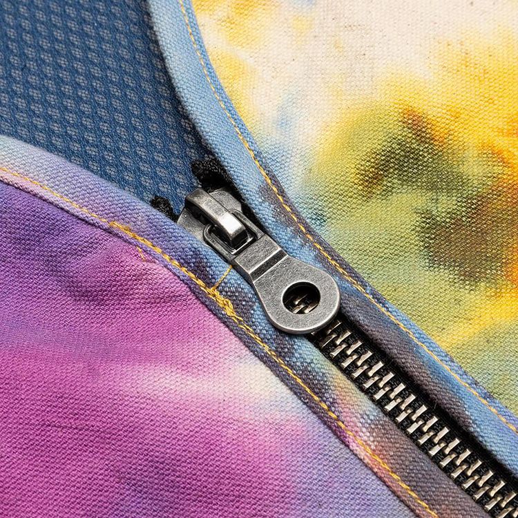 Brain Dead Dyed Canvas Spacer Mesh Tactical Vest Tie Dye