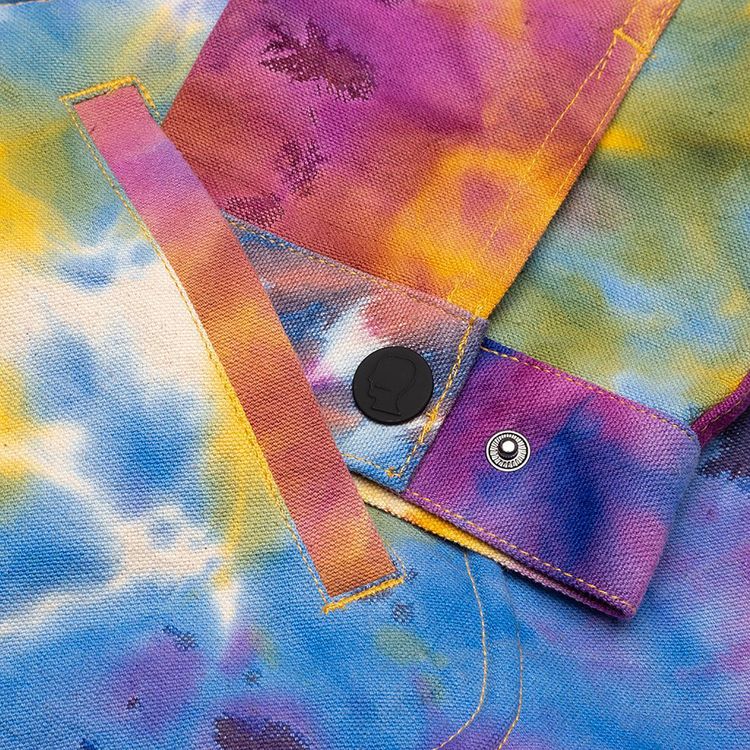 Brain Dead Contrast Corduroy Collar Harrington Jacket Tie Dye