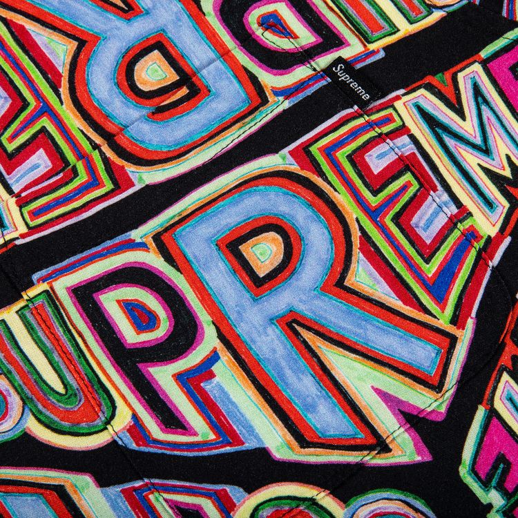 Supreme Perspective Rayon Short Sleeve Shirt Black