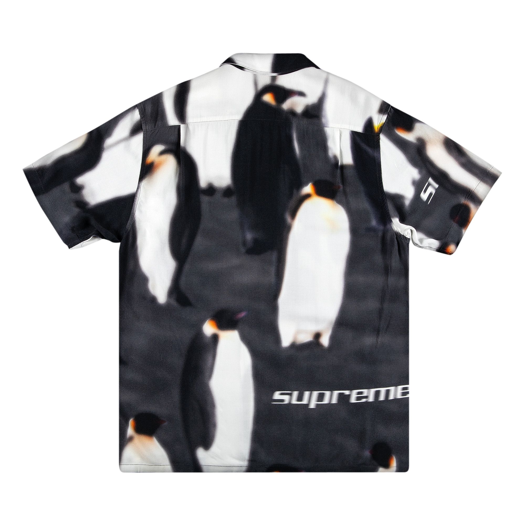 Buy Supreme Penguins Rayon Short-Sleeve Shirt 'Black' - FW20S28