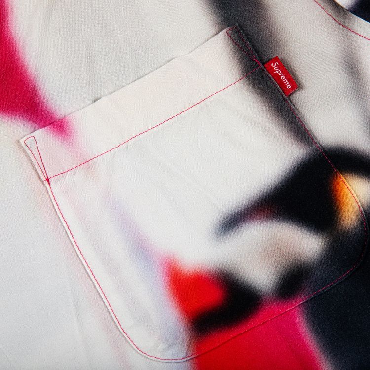 Supreme Penguins Rayon Short Sleeve Shirt Pink