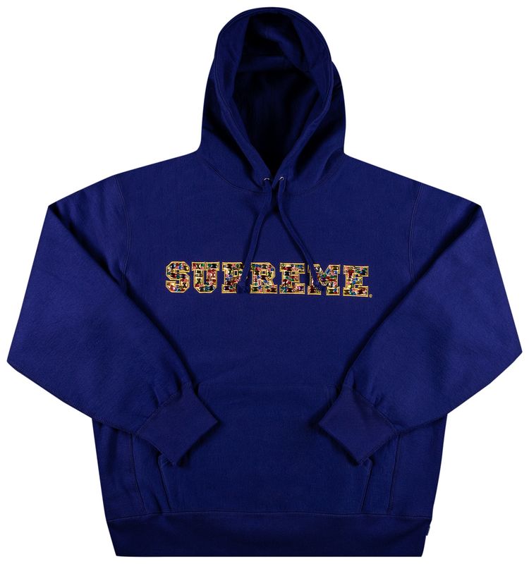 Supreme Jewels Hooded Sweatshirt Dark Royal