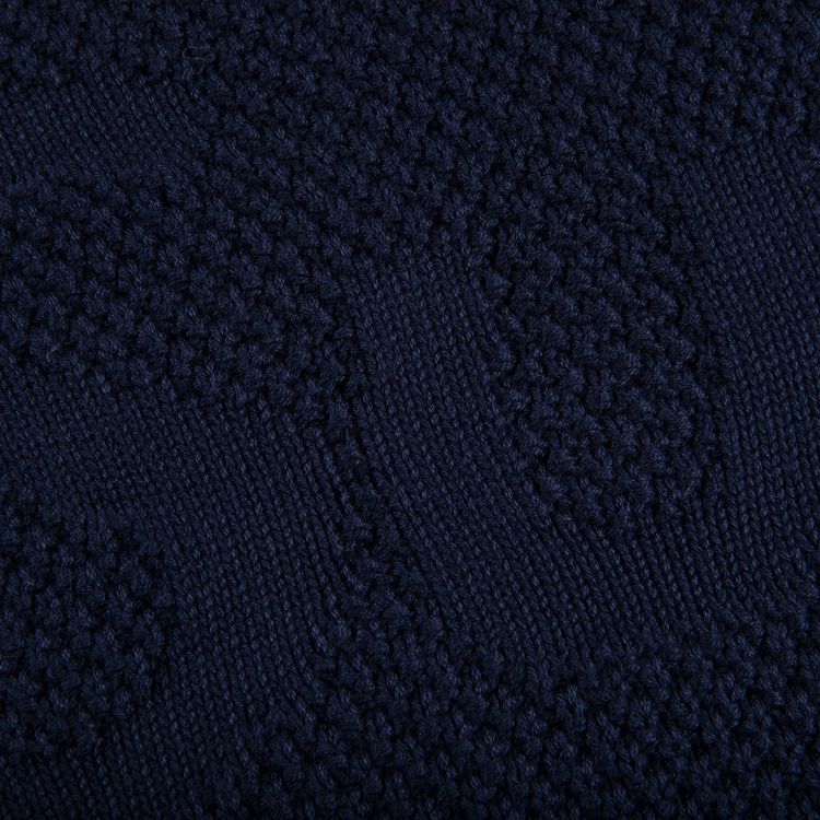 Supreme Textured Small Box Sweater Navy