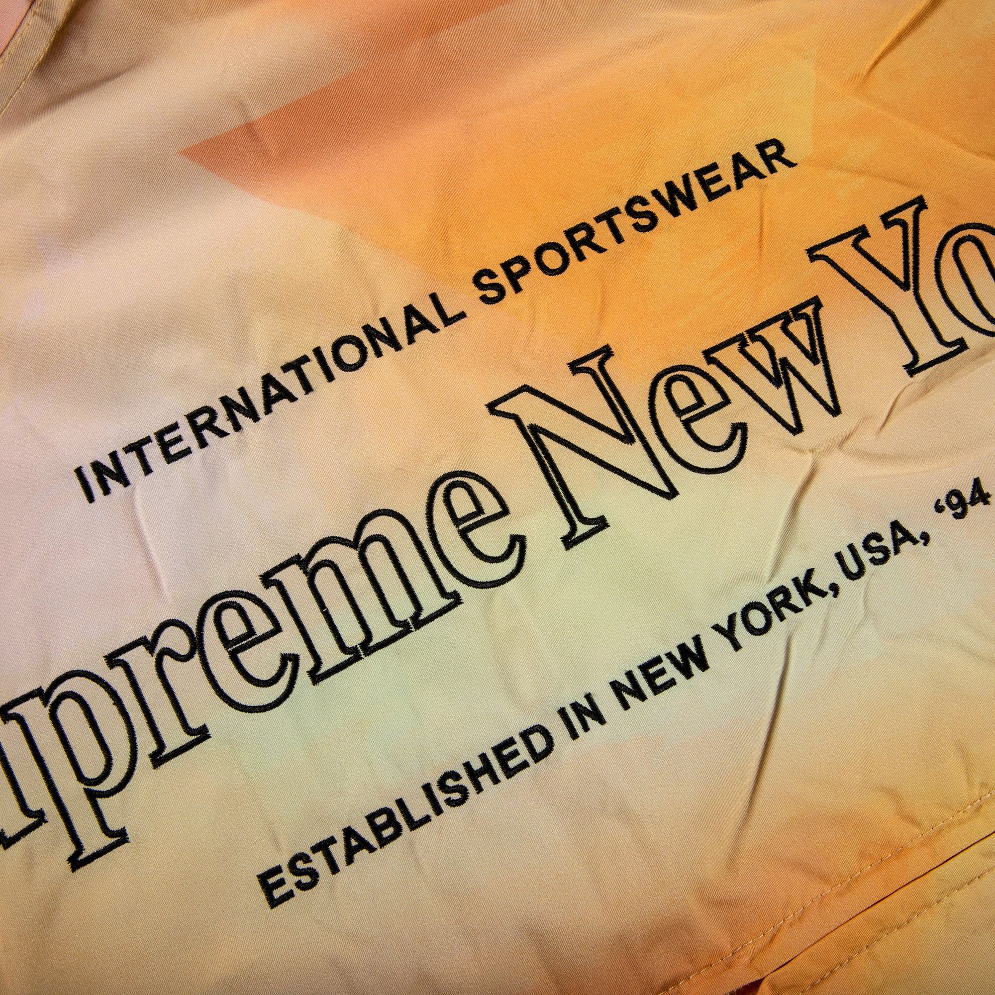 Buy Supreme Side Logo Track Jacket 'Yellow Gradient