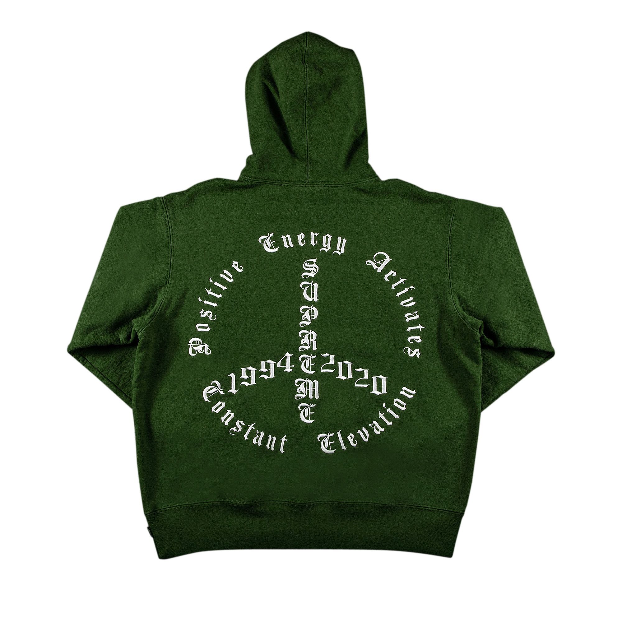 Buy Supreme Peace Hooded Sweatshirt 'Green' - FW20SW78 GREEN | GOAT