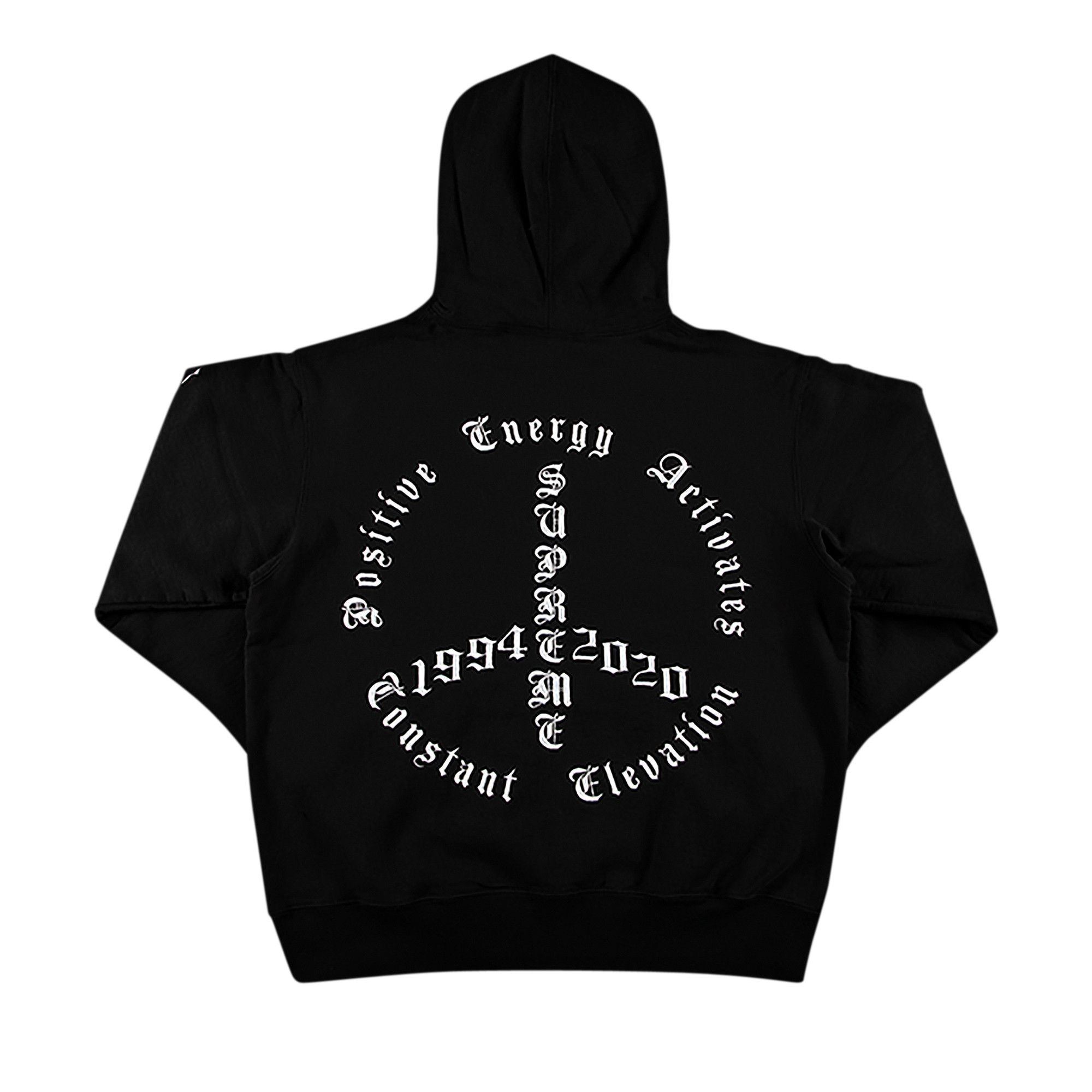Buy Supreme Peace Hooded Sweatshirt 'Black' - FW20SW78 BLACK | GOAT