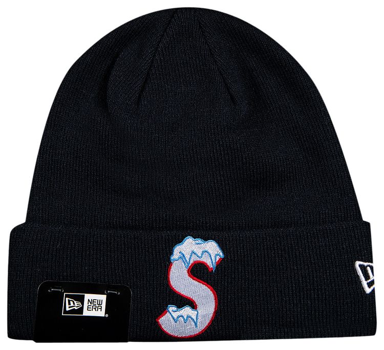 Supreme x New Era S Logo Beanie Navy