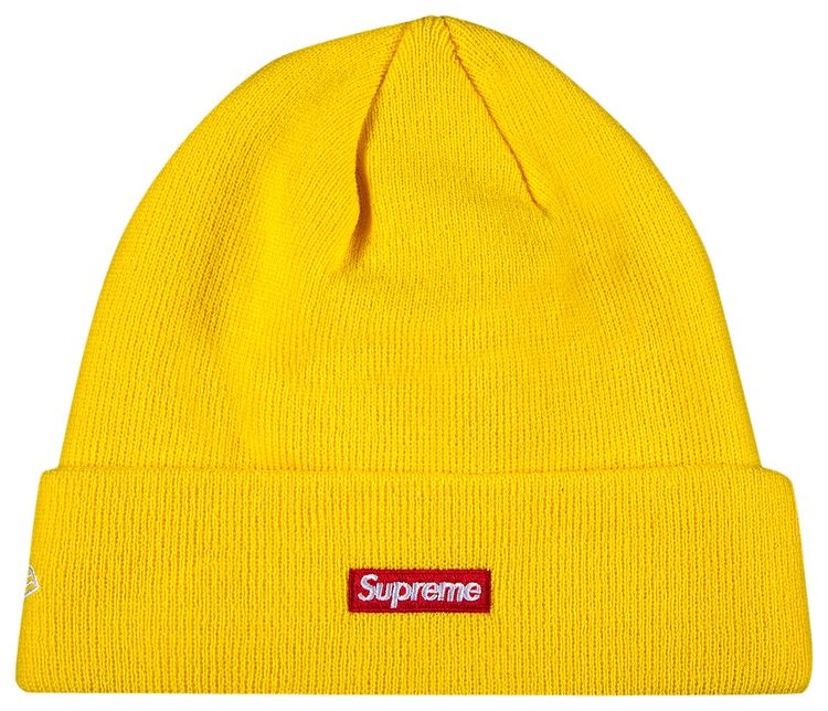 Supreme x New Era S Logo Beanie Yellow