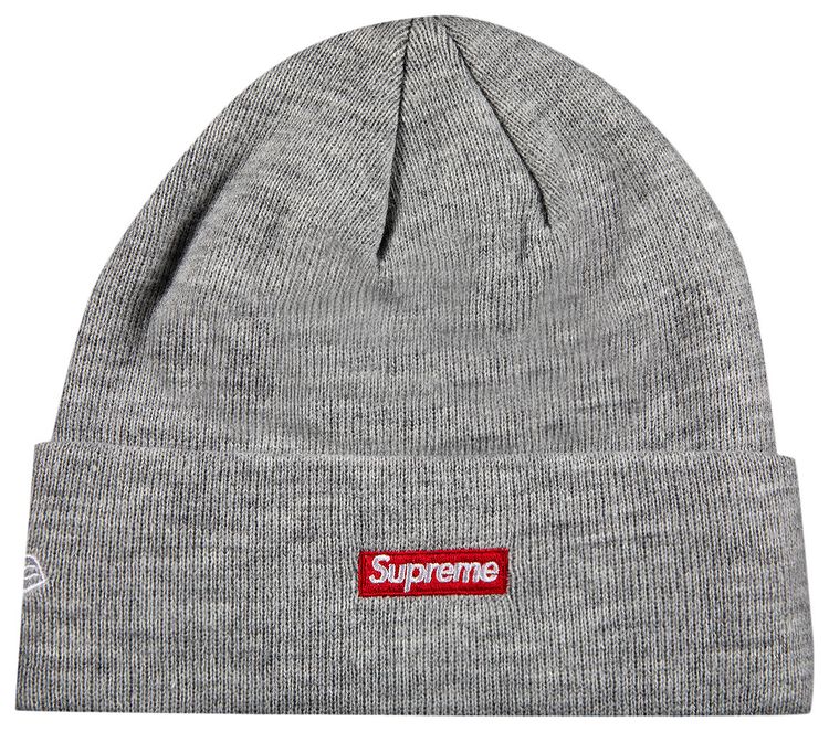 Supreme x New Era S Logo Beanie Heather Grey