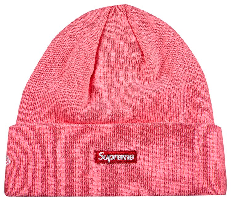 Supreme x New Era S Logo Beanie Pink