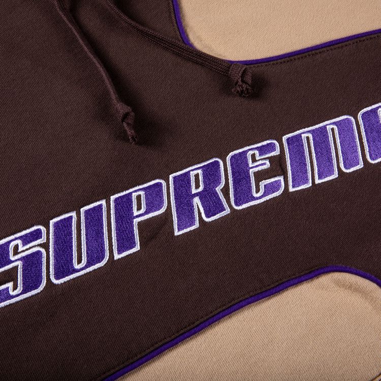 Supreme Big S Hooded Sweatshirt Brown