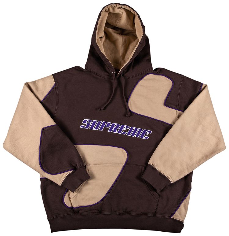 Supreme Big S Hooded Sweatshirt Brown