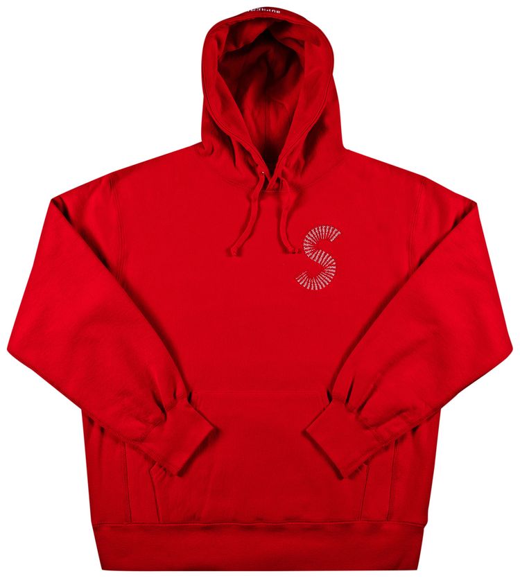 Supreme S Logo Hooded Sweatshirt Red