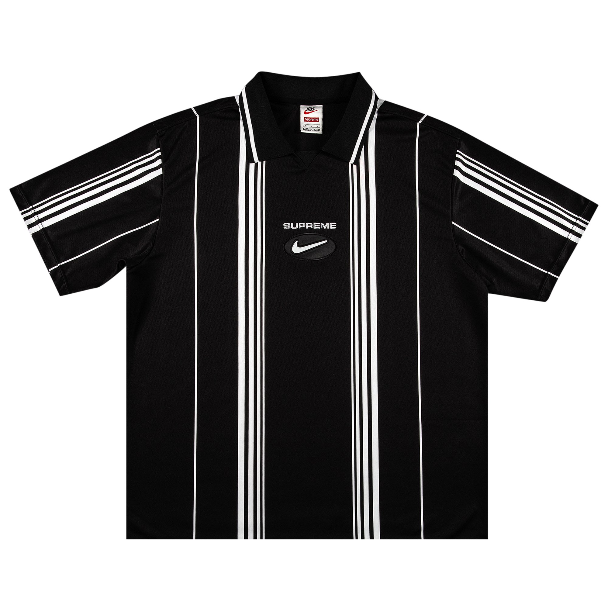 Supreme x Nike Jewel Stripe Soccer Jersey 'Black'