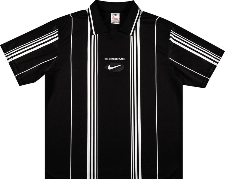Supreme x Nike Jewel Stripe Soccer Jersey 'Black