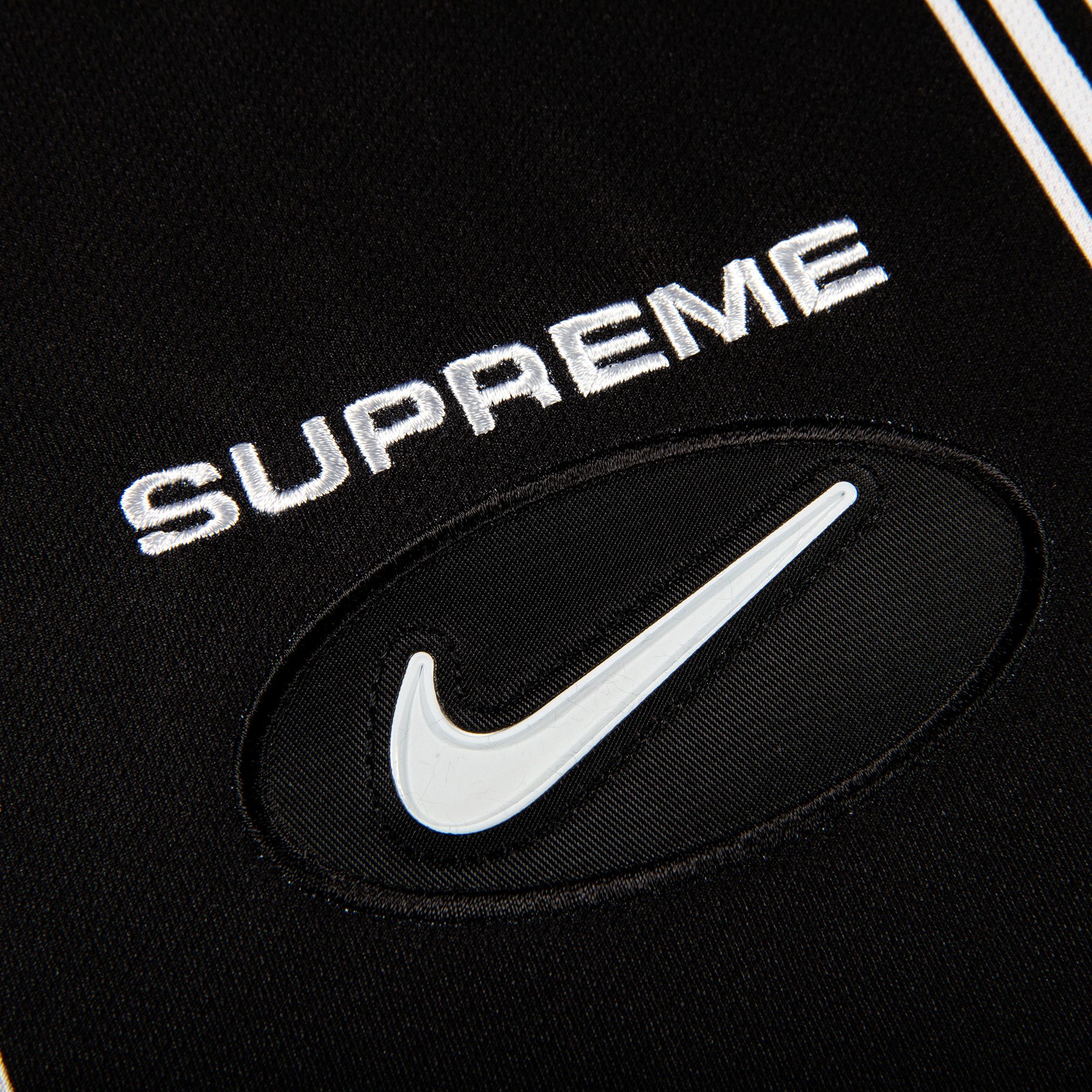 Buy Supreme x Nike Jewel Stripe Soccer Jersey 'Black