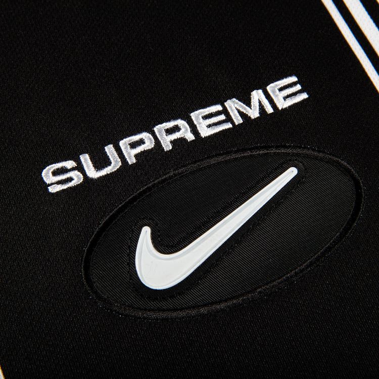 Supreme x Nike Jewel Stripe Soccer Jersey Black