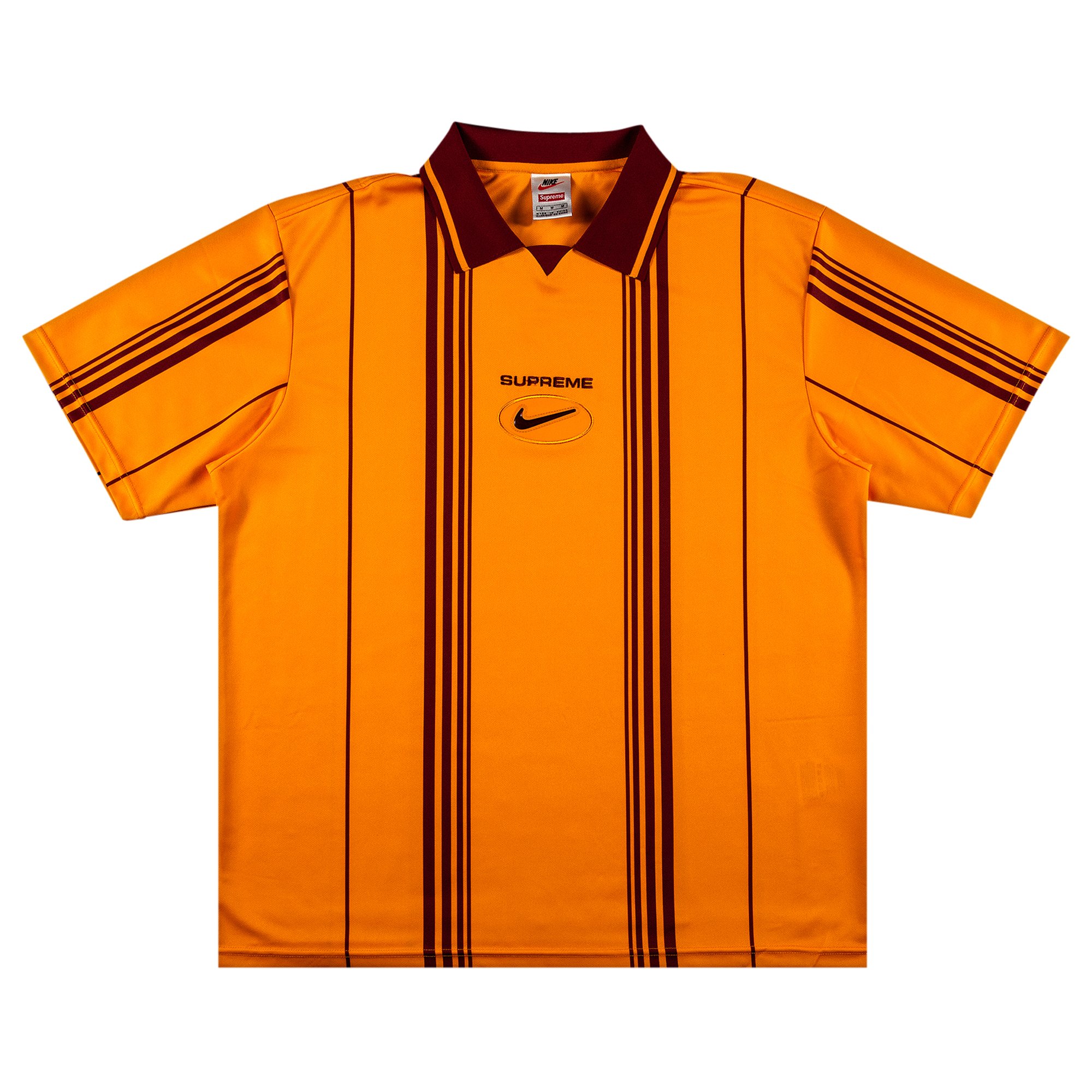 Supreme x Nike Jewel Stripe Soccer Jersey 'Orange'