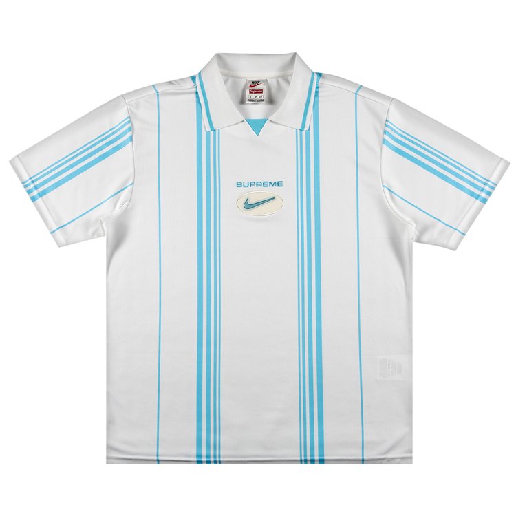 Buy Supreme x Nike Jewel Stripe Soccer Jersey 'White' - FW20KN70 WHITE