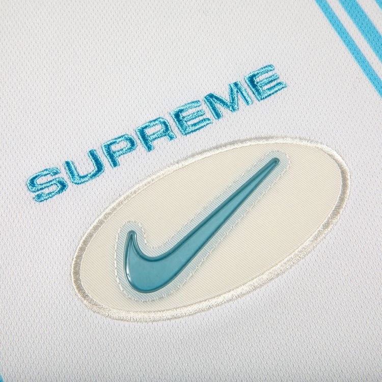 Supreme x Nike Jewel Stripe Soccer Jersey White