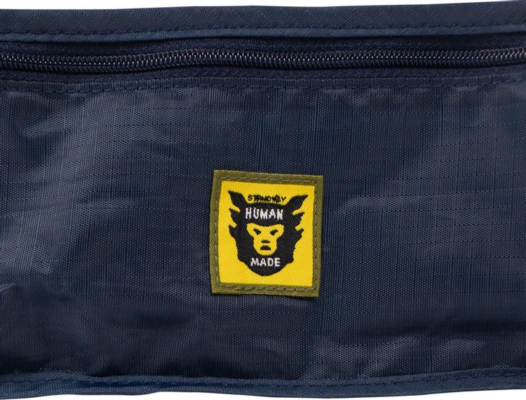 Human Made Medium Nylon Travel Case Navy Blue