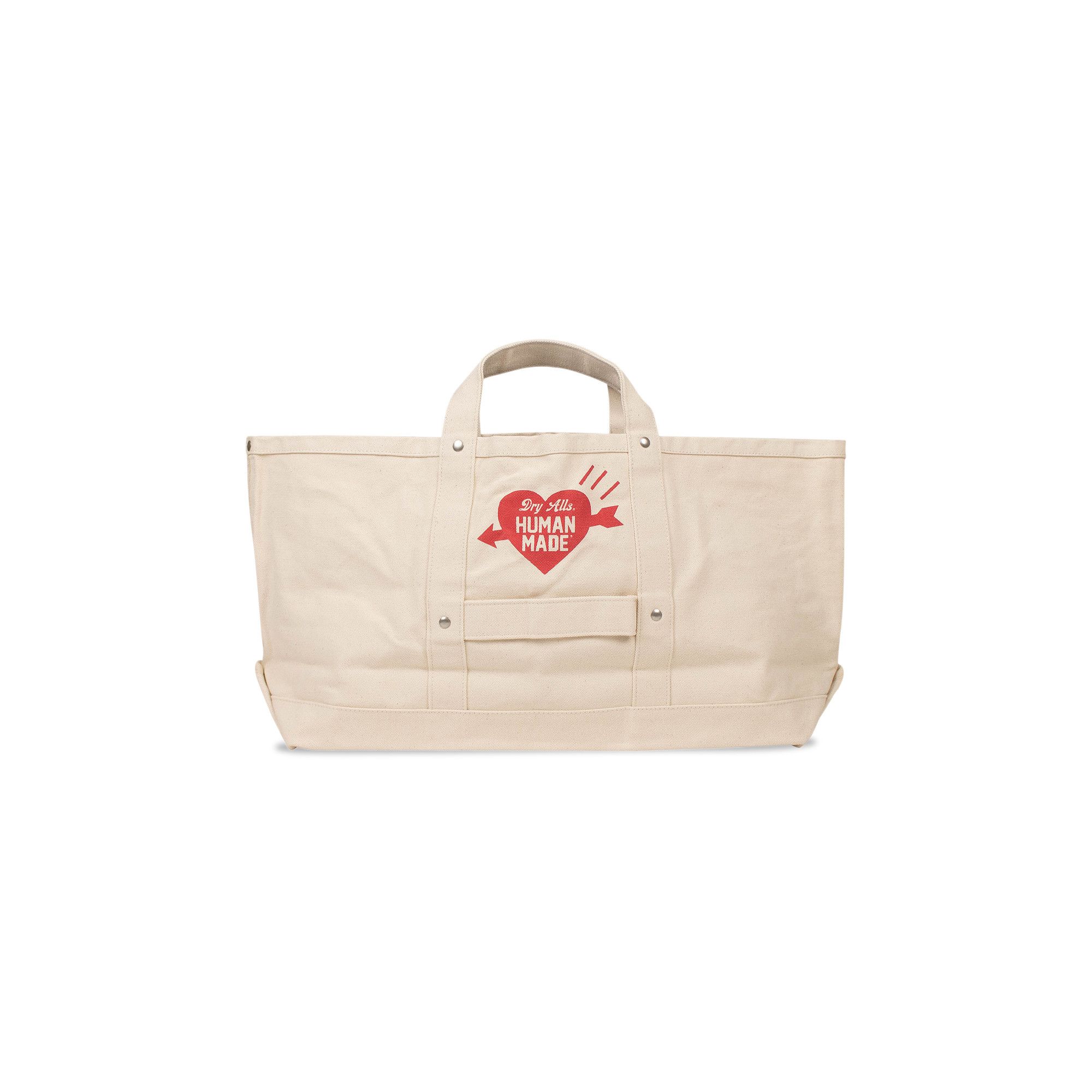 Buy Human Made Large Logo Tote Bag 'White' - HM18GD027 WHIT | GOAT