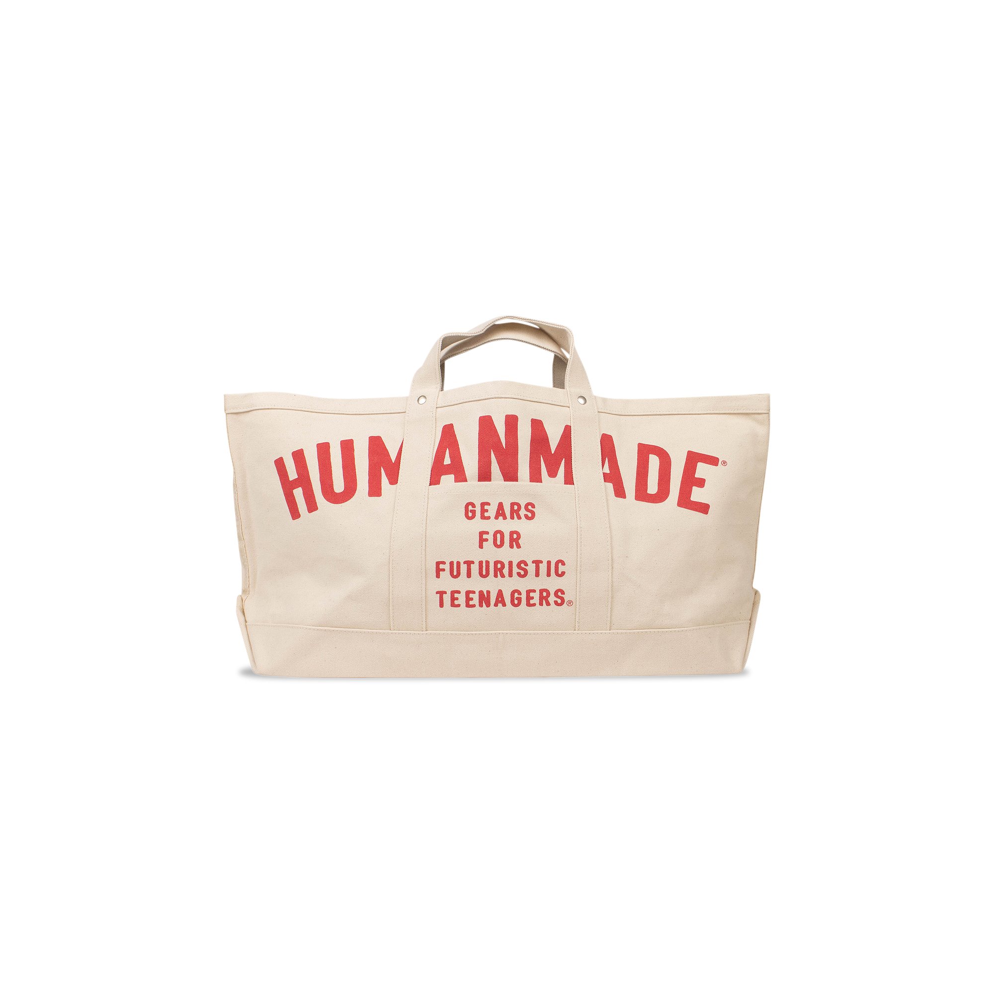 Buy Human Made Large Logo Tote Bag 'White' - HM18GD027 WHIT | GOAT