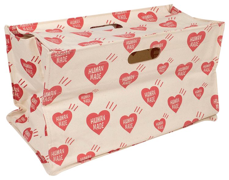 Human Made Heart Box Tote Bag White