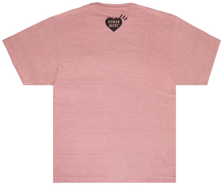 Human Made Face Logo Short Sleeve T Shirt Pink