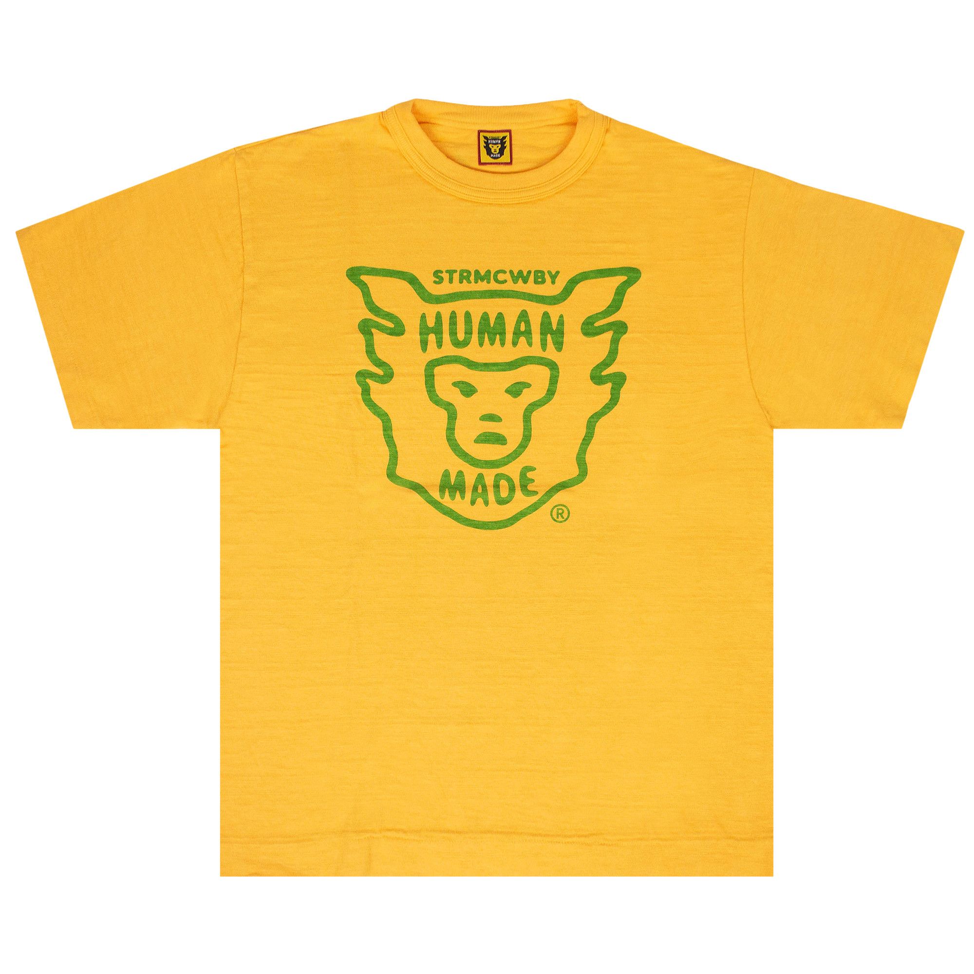 Buy Human Made Face Logo Short-Sleeve T-Shirt 'Yellow/Green