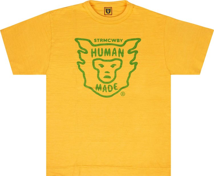 Human Made Face Logo Short-Sleeve T-Shirt 'Yellow/Green'