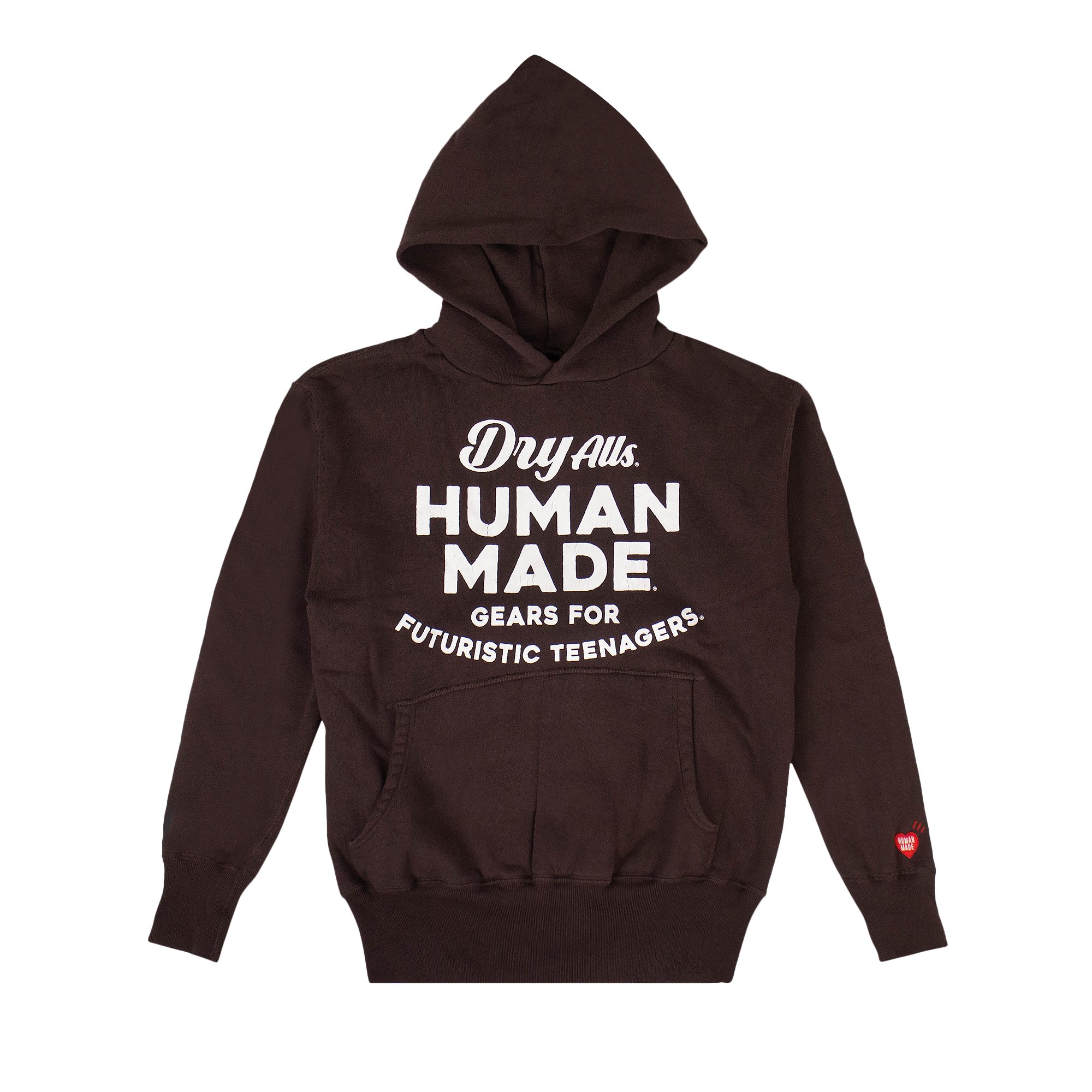 Buy Human Made Logo Hooded Sweatshirt 'Brown' - HM19CS005 BROW