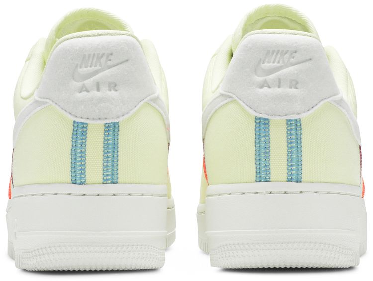 Nike Wmns Air Force 1 07 Low LX Stitched Canvas   Life Lime
