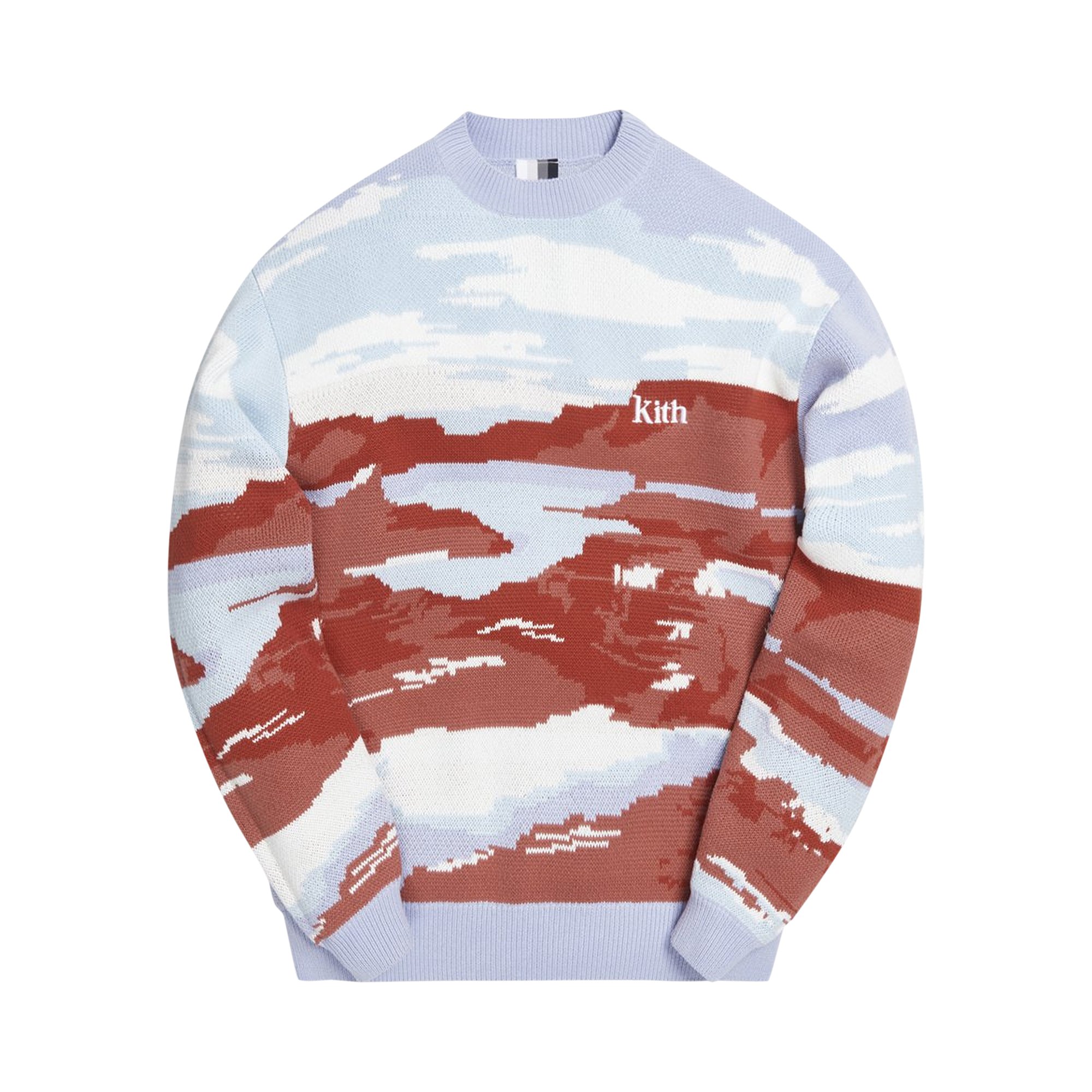 Kith Canyon Point Crewneck Sweater 'Mauve Multicolor' | GOAT