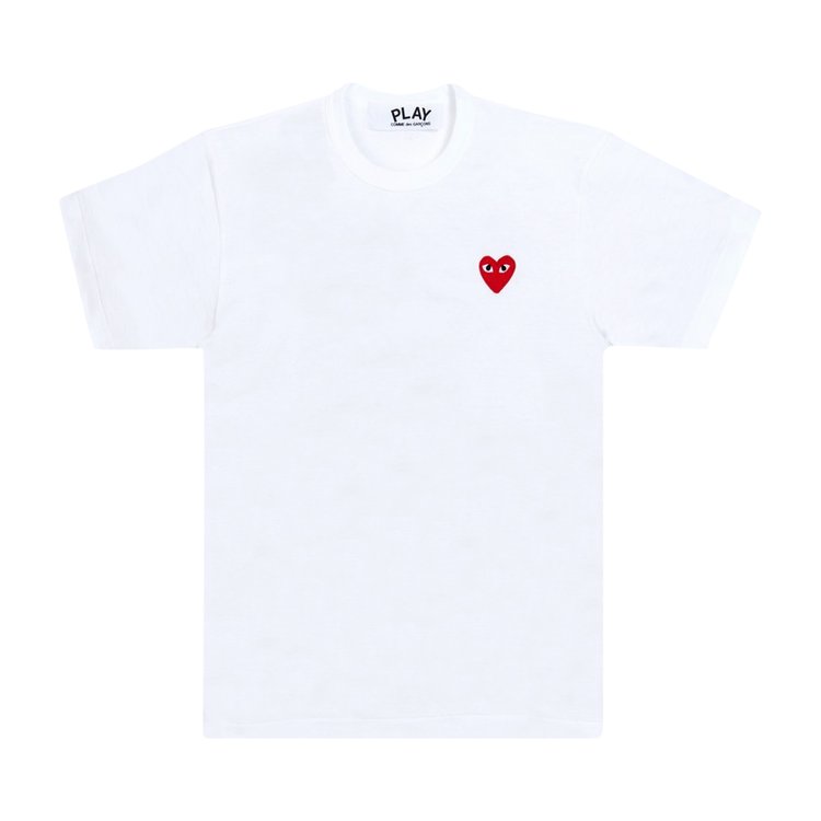 Comme des Garçons Short-Sleeve Play T-Shirt With Red Heart 'White'
