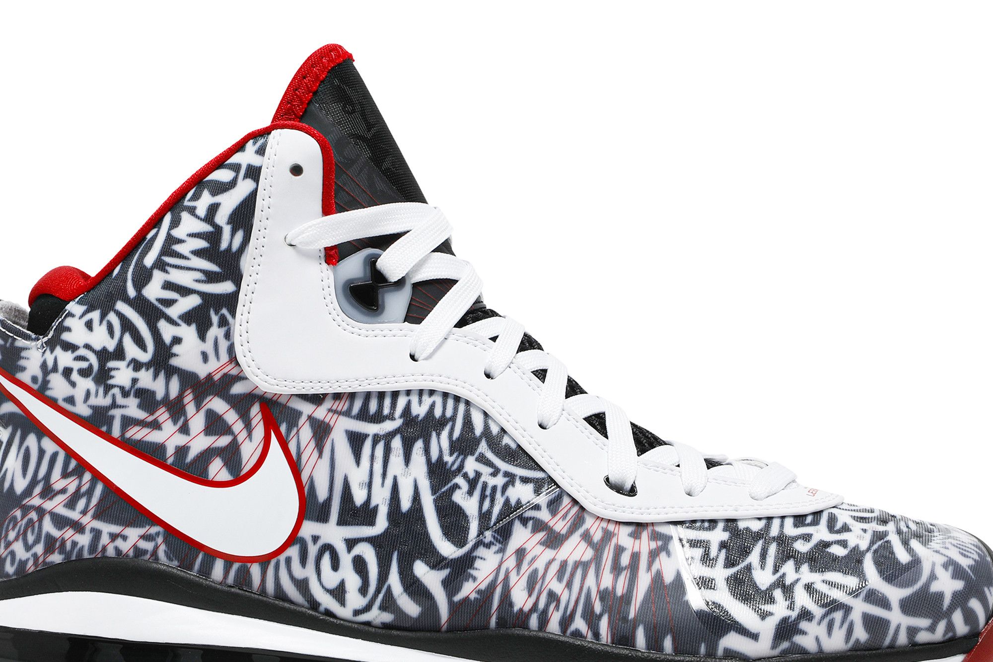 lebron 8 graffiti on feet