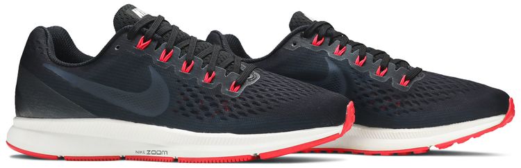 Nike Air Zoom Pegasus 34 Black Red Orbit
