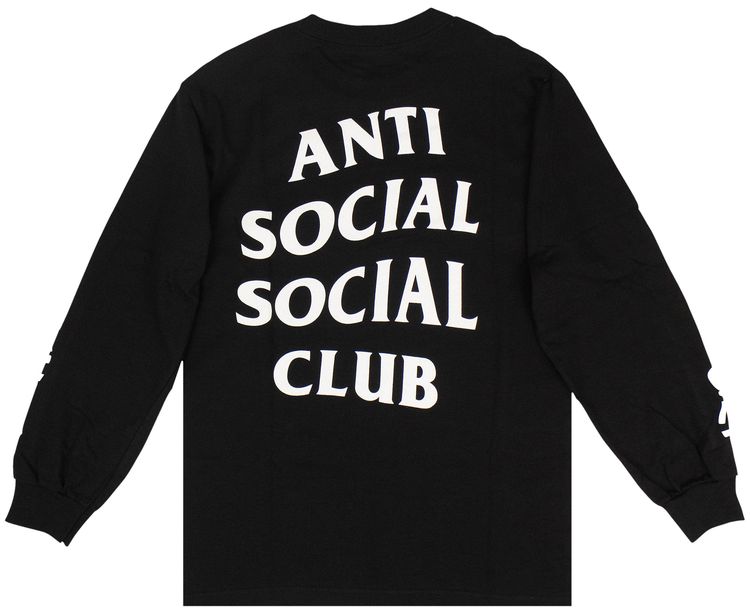 Anti Social Social Club Get Weird Long Sleeve T Shirt Black