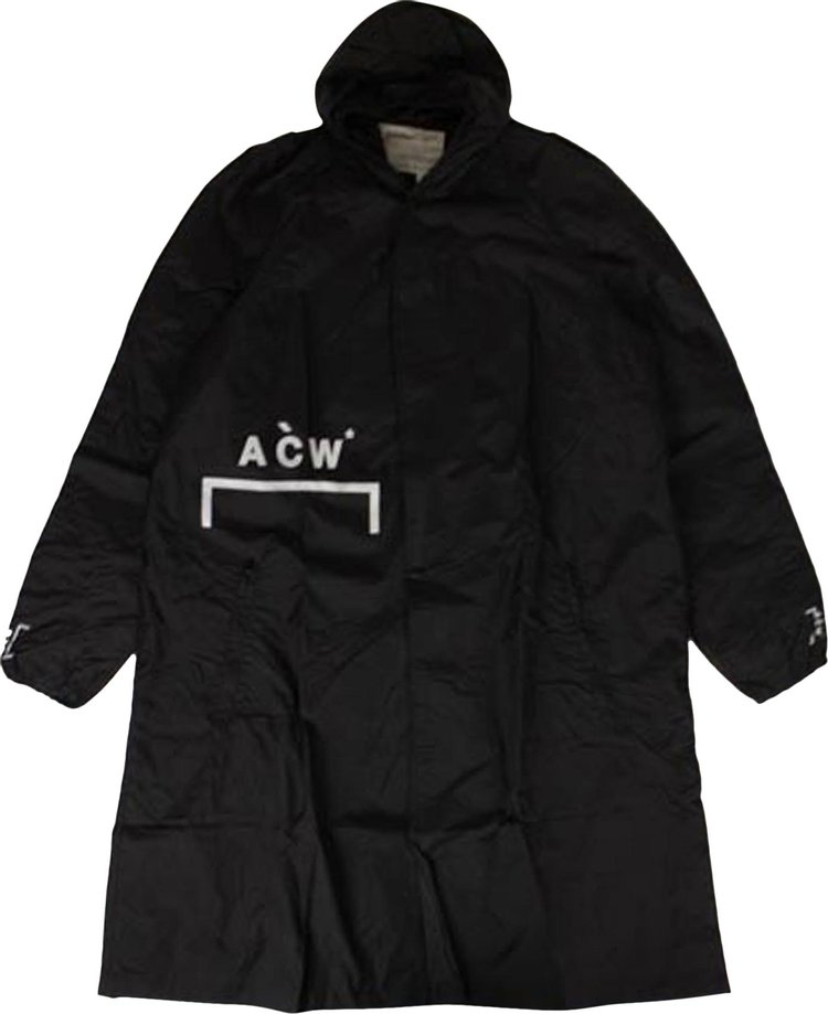 A-Cold-Wall* Long Hooded Rain Jacket 'Black'