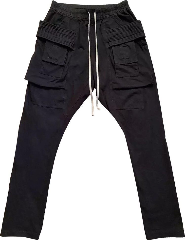 Rick Owens DRKSHDW Creatch Cargo Drawstring Pants 'Black'