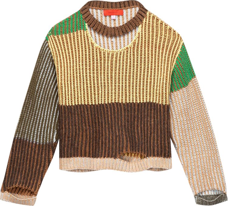 Eckhaus Latta Wiggly Road Sweater 'Meadow Multicolor'