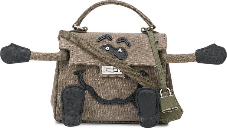 READYMADE Vintage Army Tent Mini Monster Bag 'Green'