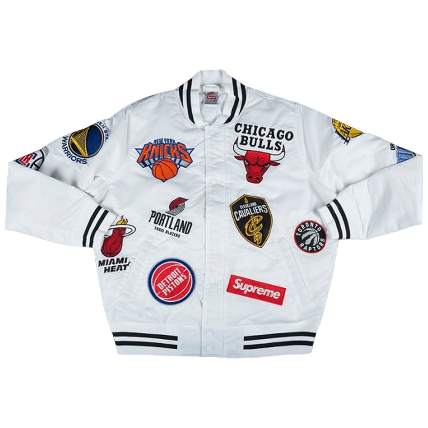 Supreme x Nike x NBA Teams Warm Up Jacket 'White'