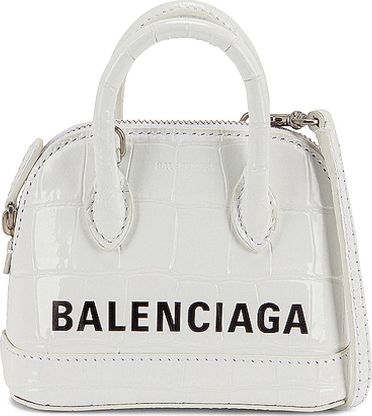 Balenciaga Nano Ville Top Handle Bag 'Optic White/Black'