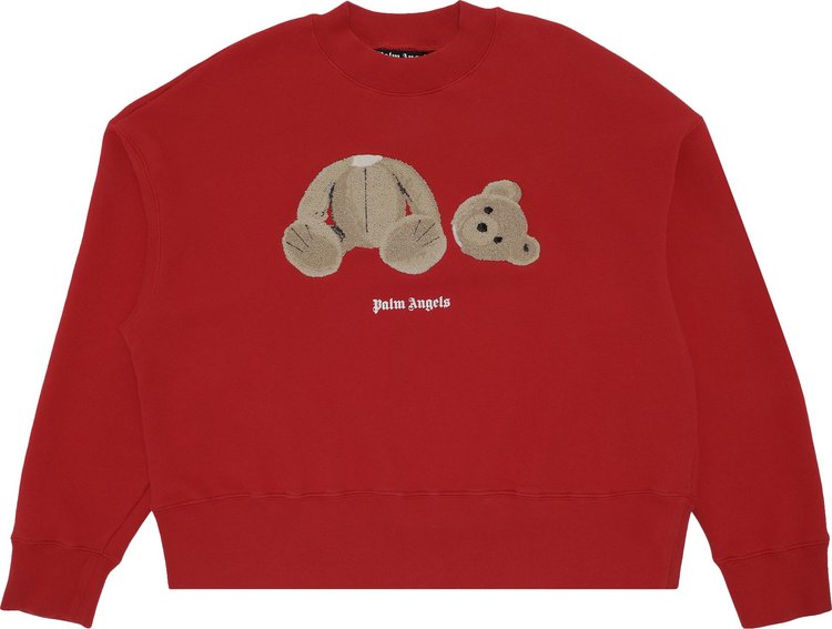 Palm Angels Bear Crew 'Red/Brown'