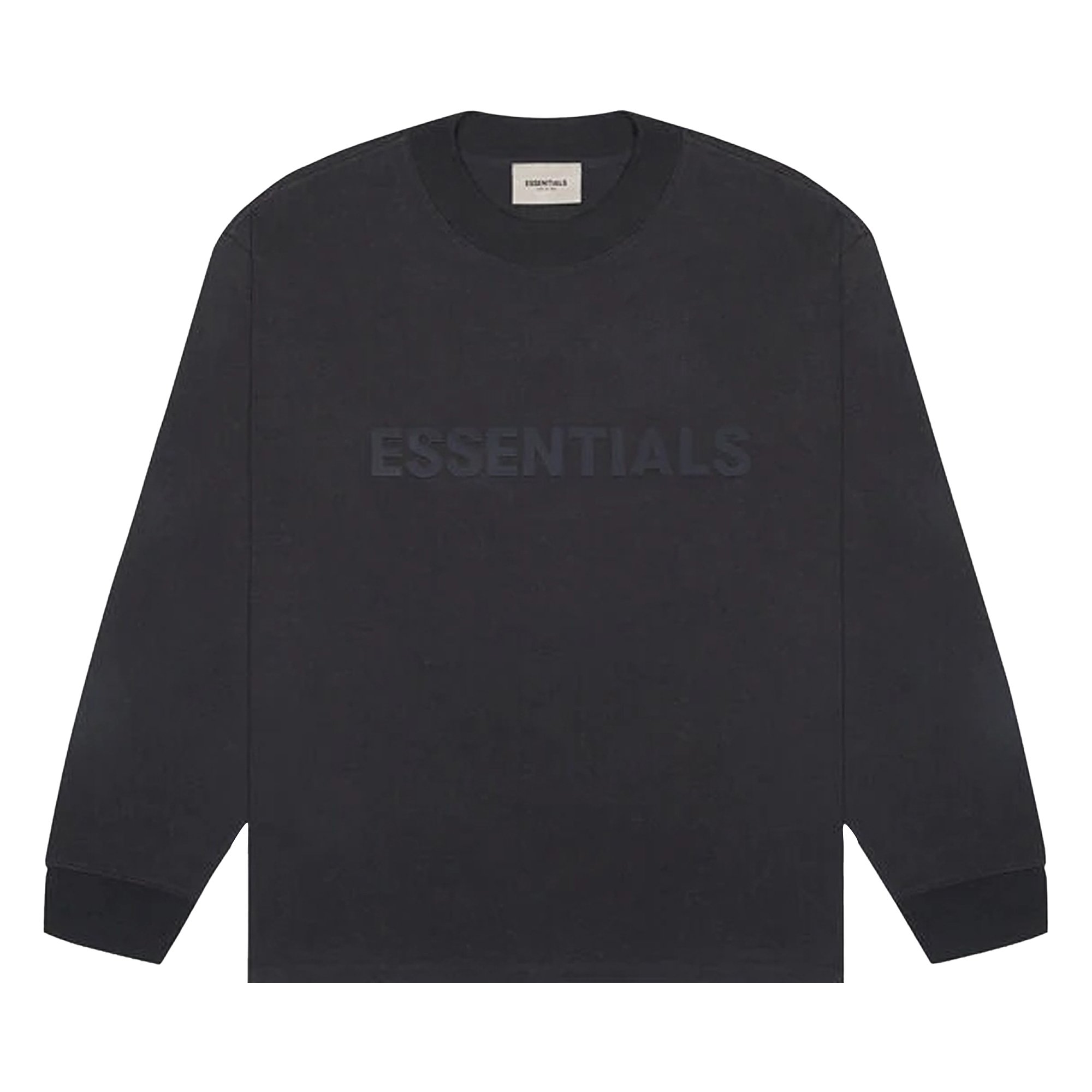 Buy Fear of God Essentials Long Sleeve T-Shirt 'Black' - 0125